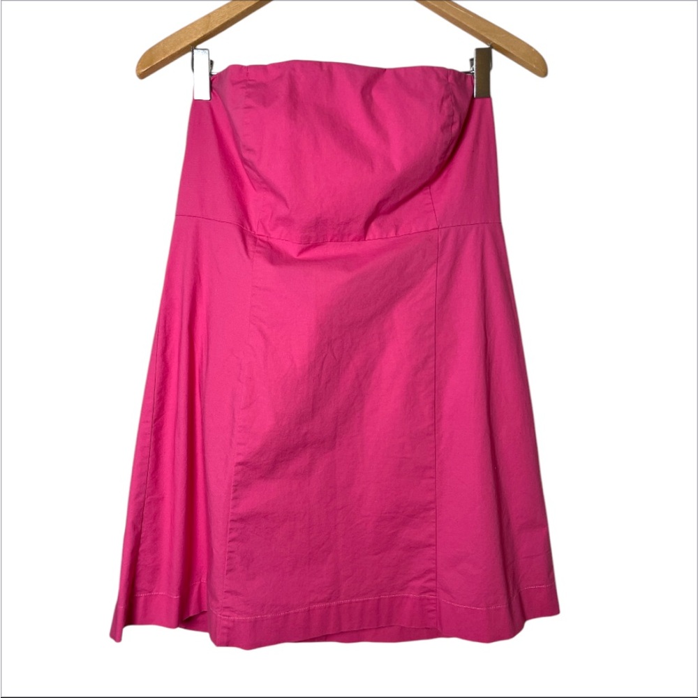 GAP Strapless Hot Pink A-Line Mini Dress